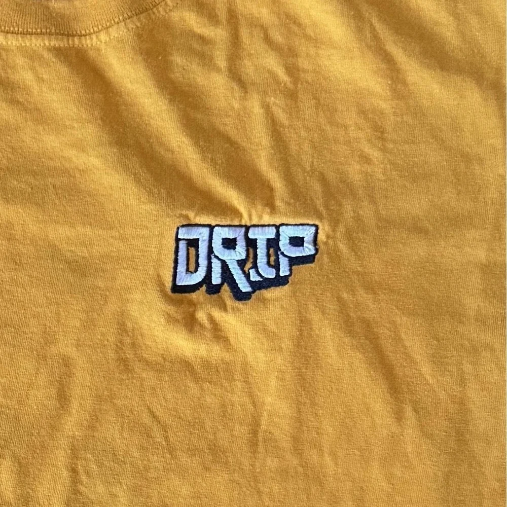 Bailey Apparel DRIP Graphic‎ T-Shirt - Mustard Yellow-Large - Picture 2 of 4